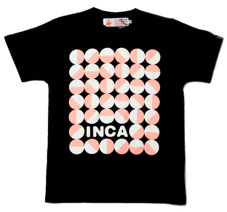 T�V���c COLOR DROP ���� ���`�[�t BLACK�~LIGHT PINK