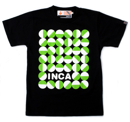 T�V���c COLOR DROP ���� ���`�[�t BLACK�~PALE GREEN